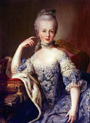 Шестнадцатилетняя принцесса Мария Антуанетта