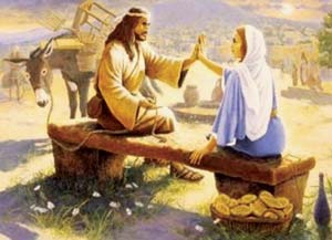 Иудейский пророк Джошуа со своей женой, Марией